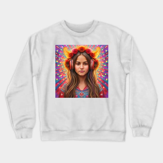 Ms Love and Peace 2 Crewneck Sweatshirt by Naffi